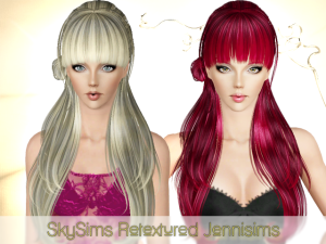 Skysims091  - skysims hair 091 retextured, jennisims
